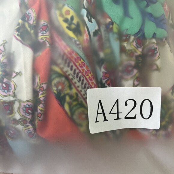 NWT ANTHROPOLOGIE Kachel Mixed Print Wrap Midi Dress - Assorted, Size 10 - Picture 11 of 11